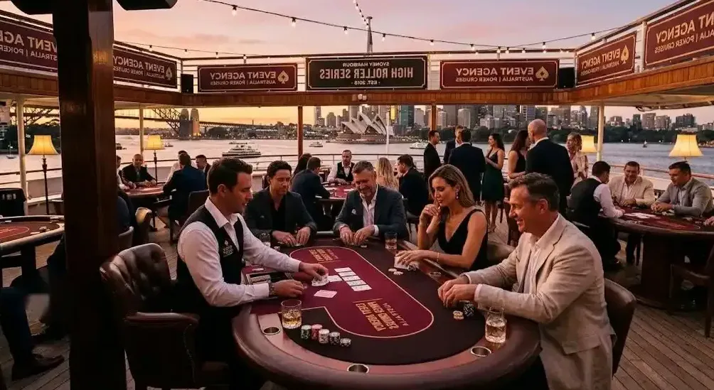 Waiter circulating with canapes
