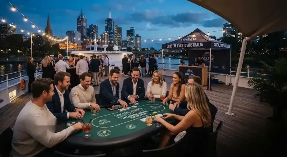 Dealer riffling chips at a Hold'em table